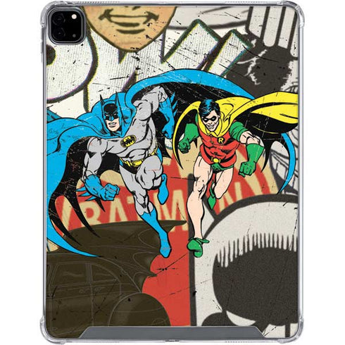 DC Comics Batman and Robin Vintage Action Pose iPad Pro 12.9in (2020) Clear Case